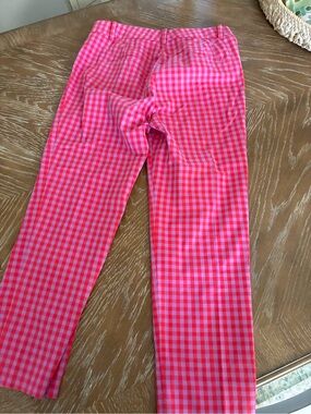 Ann Taylor Pink Gingham Capris